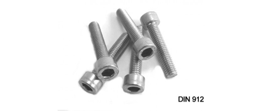 Zylinderschrauben mit Innen 6-kant DIN 912 Edelst. A2
