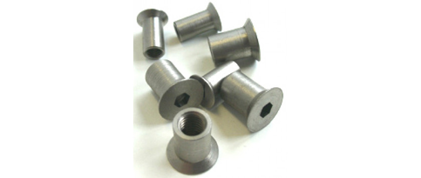 Hülsenmuttern Senkkopf Edelstahl