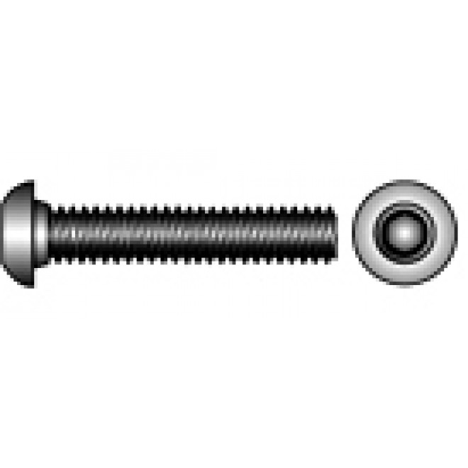 Linsenschrauben ISO 7380, M 4 x 35