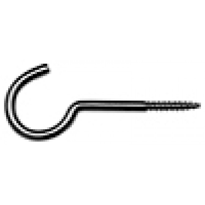 Schraubhaken 3,5 x 50 x 16, Edelstahl A2