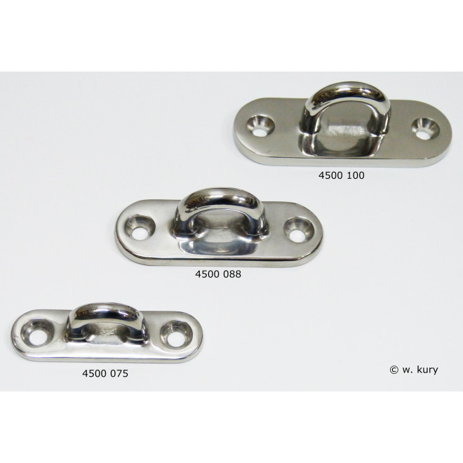 4500 Augplatten Feinguss Poliert Edelstahl A4