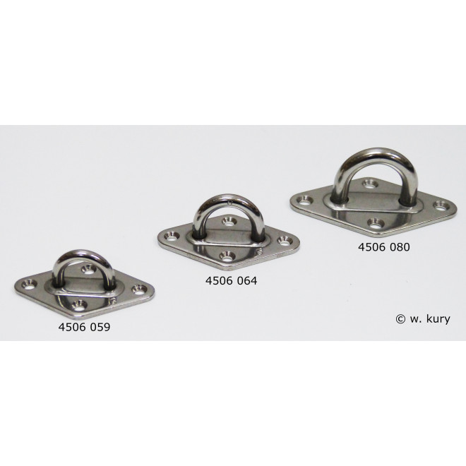 4506 kury Augplatte gestanzt geschweißt Edelst. A2