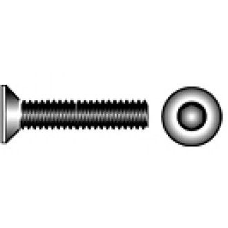 Senkschrauben Innensechskant DIN 7991, M 4 x 16 A2