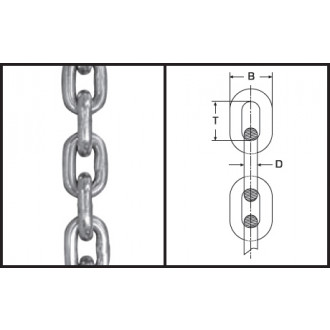 Edelstahlkette 2,0 mm, kurzgliedrig gem. DIN 5685